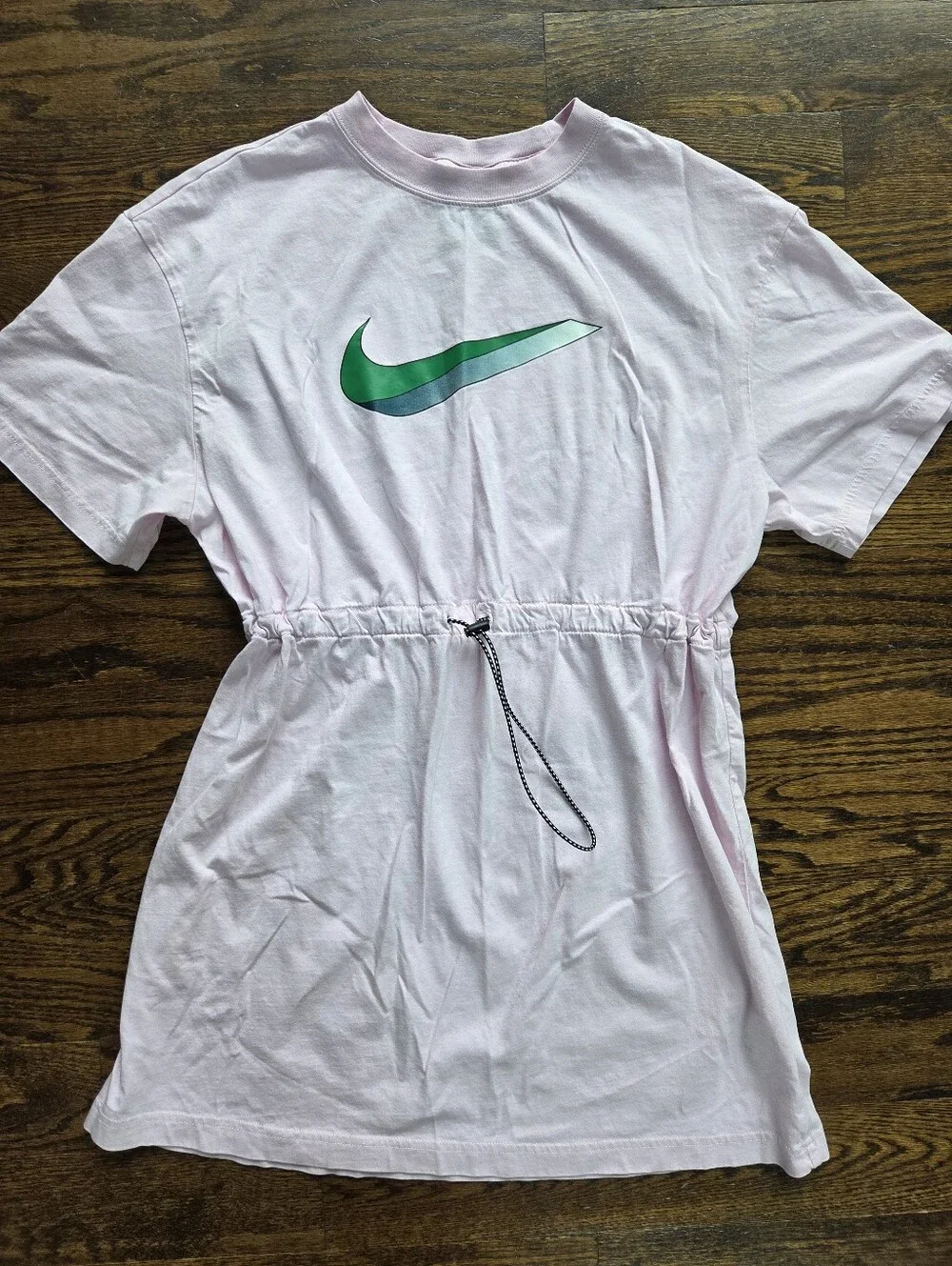 Nike Sportswear Icon Clash  Pink Drawstring Mini-dress‎